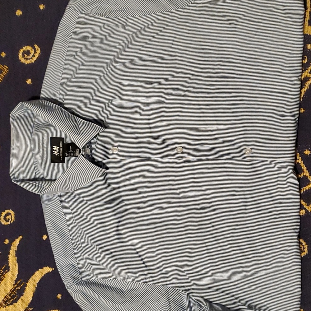 H&M Stripped button up